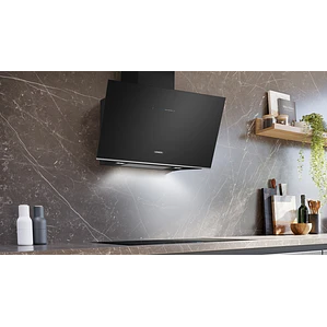 iQ700, Campana decorativa de pared, 90 cm, Cristal negro, Negro