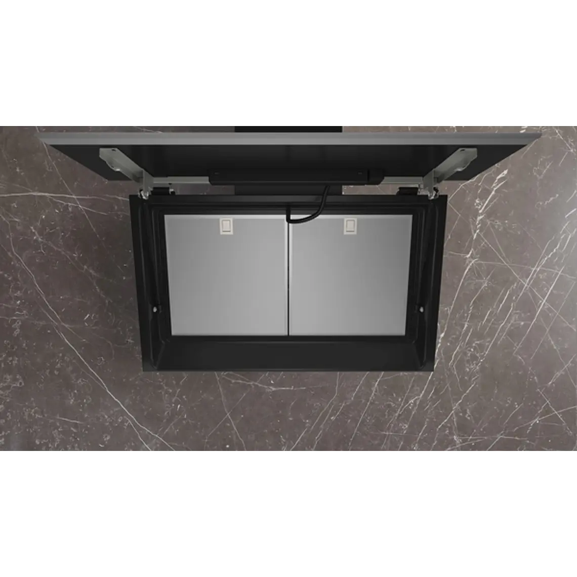iQ700, Campana decorativa de pared, 90 cm, Cristal negro, Negro 5