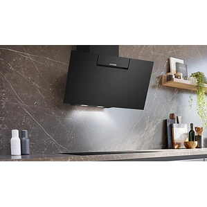 iQ300, Campana decorativa de pared, 80 cm, Cristal negro, Negro