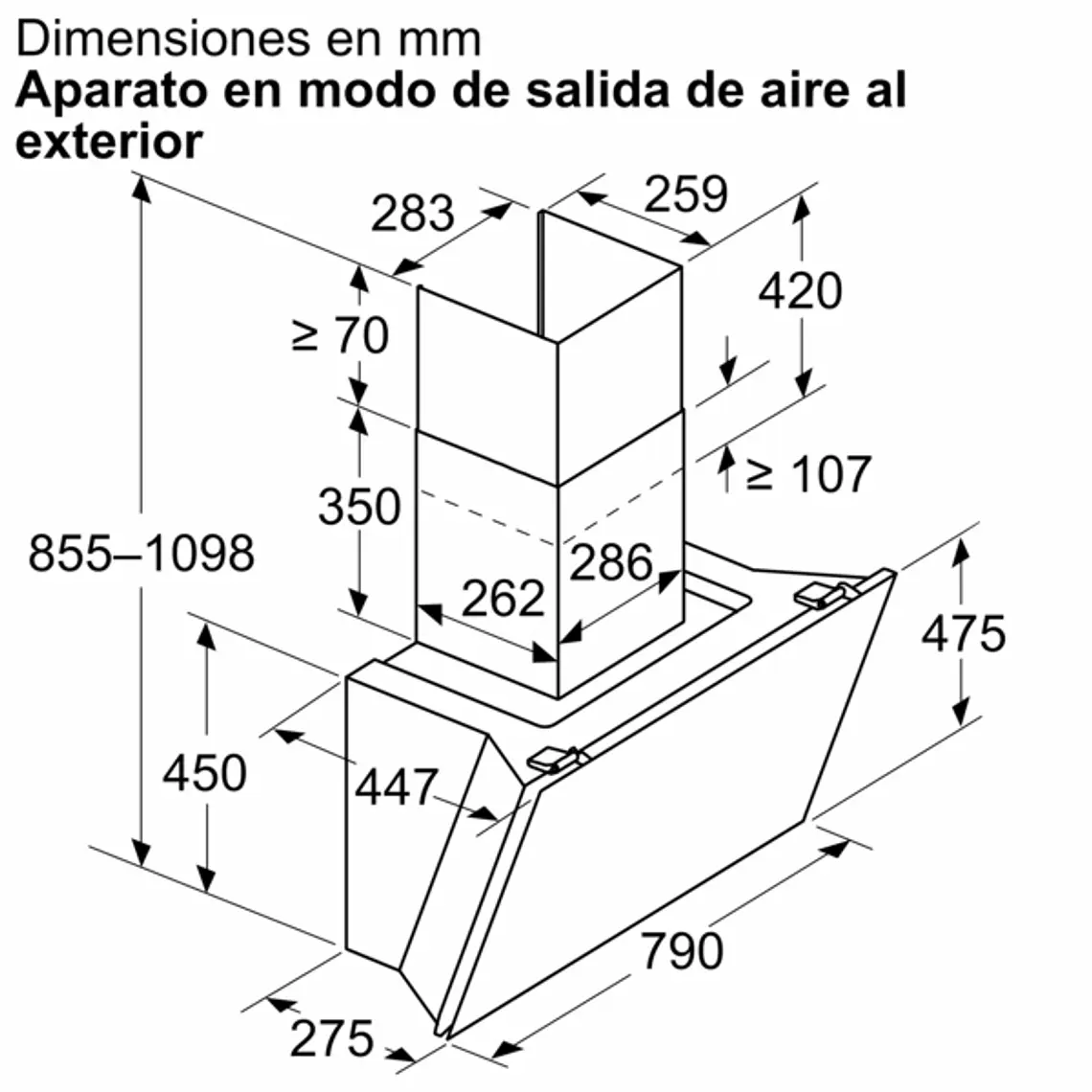 iQ500, Campana decorativa de pared, 80 cm, Cristal negro, Negro 14
