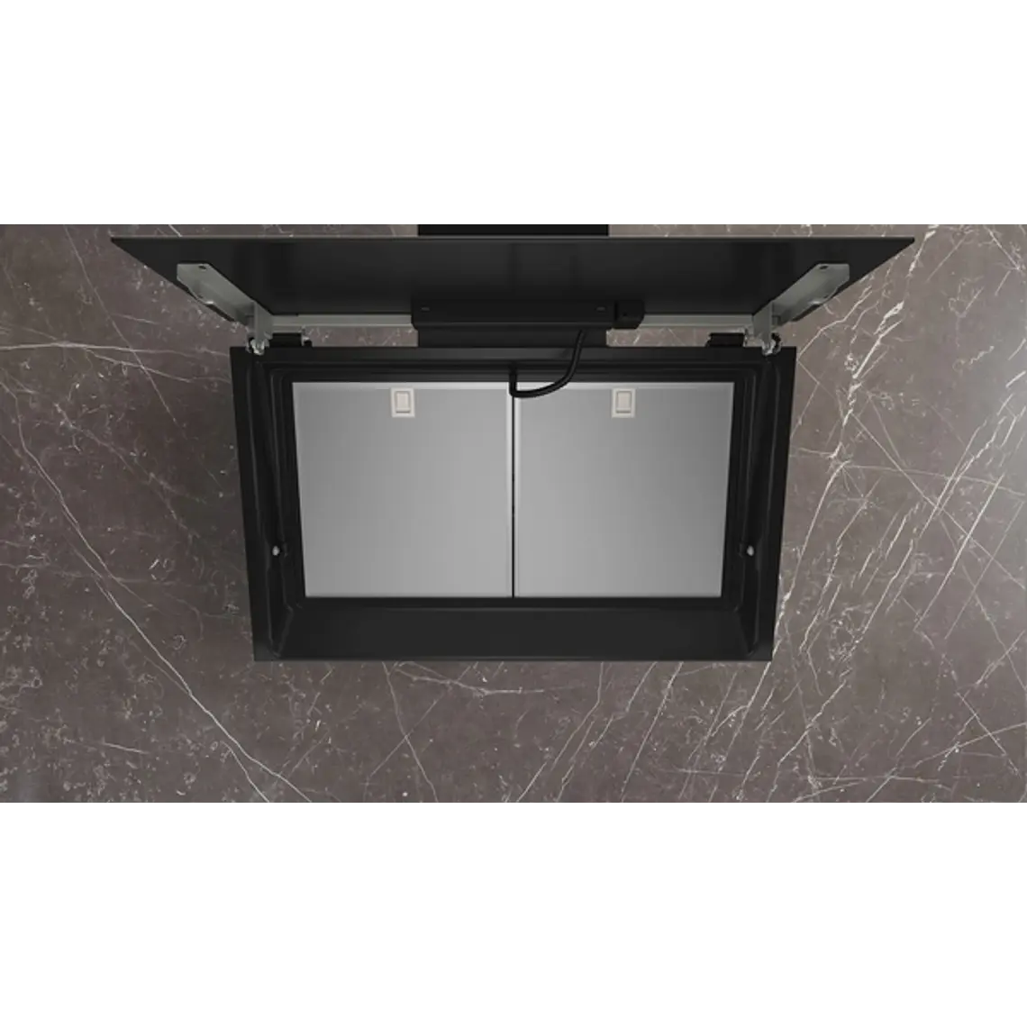 iQ500, Campana decorativa de pared, 80 cm, Cristal negro, Negro 4