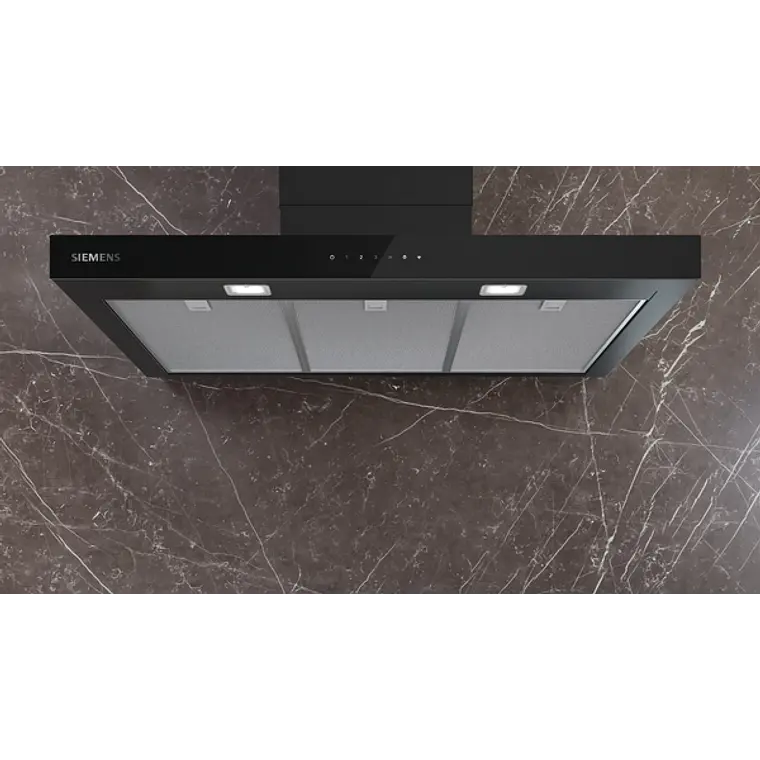 iQ500, Campana decorativa de pared, 90 cm, Negro mate 3