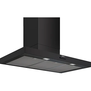 iQ300, Campana decorativa de pared, 90 cm, Negro mate