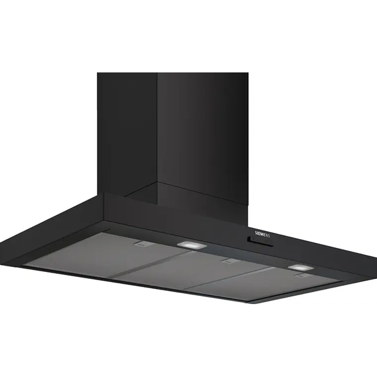 iQ300, Campana decorativa de pared, 90 cm, Negro mate 1