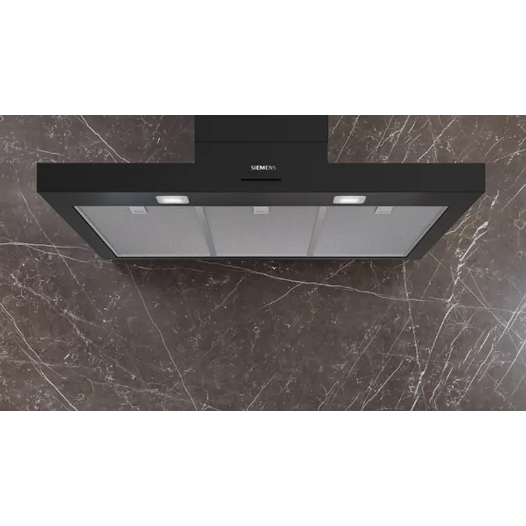 iQ300, Campana decorativa de pared, 90 cm, Negro mate 3