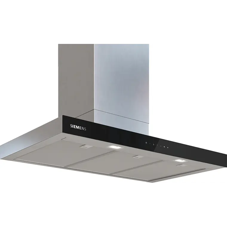 iQ500, Campana decorativa de pared, 90 cm, Acero mate antihuellas 1