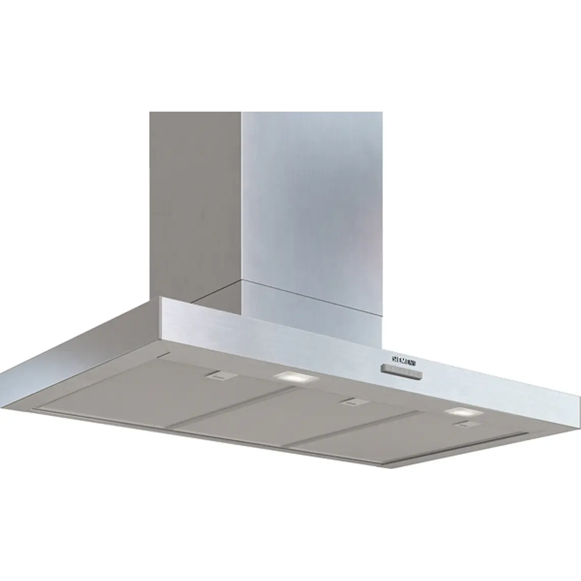 iQ300, Campana decorativa de pared, 90 cm, Acero mate antihuellas 1