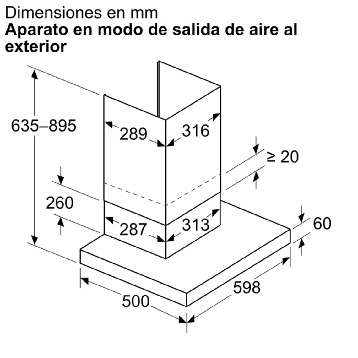 iQ500, Campana decorativa de pared, 60 cm, Acero mate antihuellas 11
