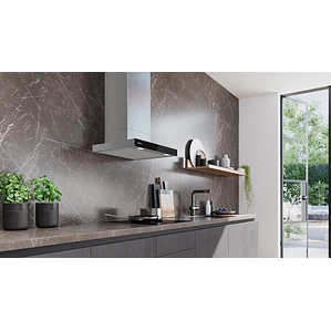 iQ500, Campana decorativa de pared, 60 cm, Acero mate antihuellas