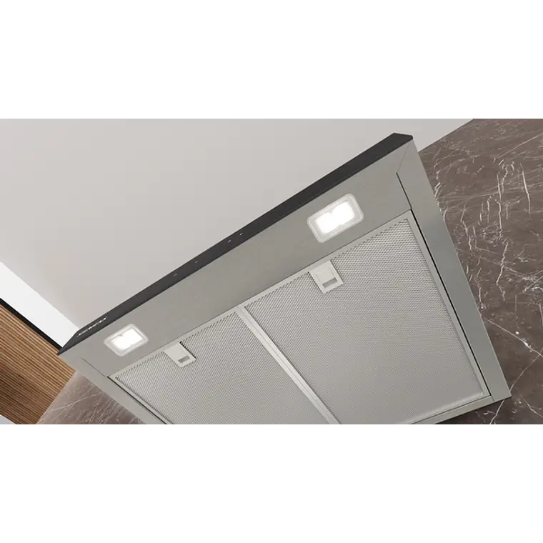 iQ500, Campana decorativa de pared, 60 cm, Acero mate antihuellas 5