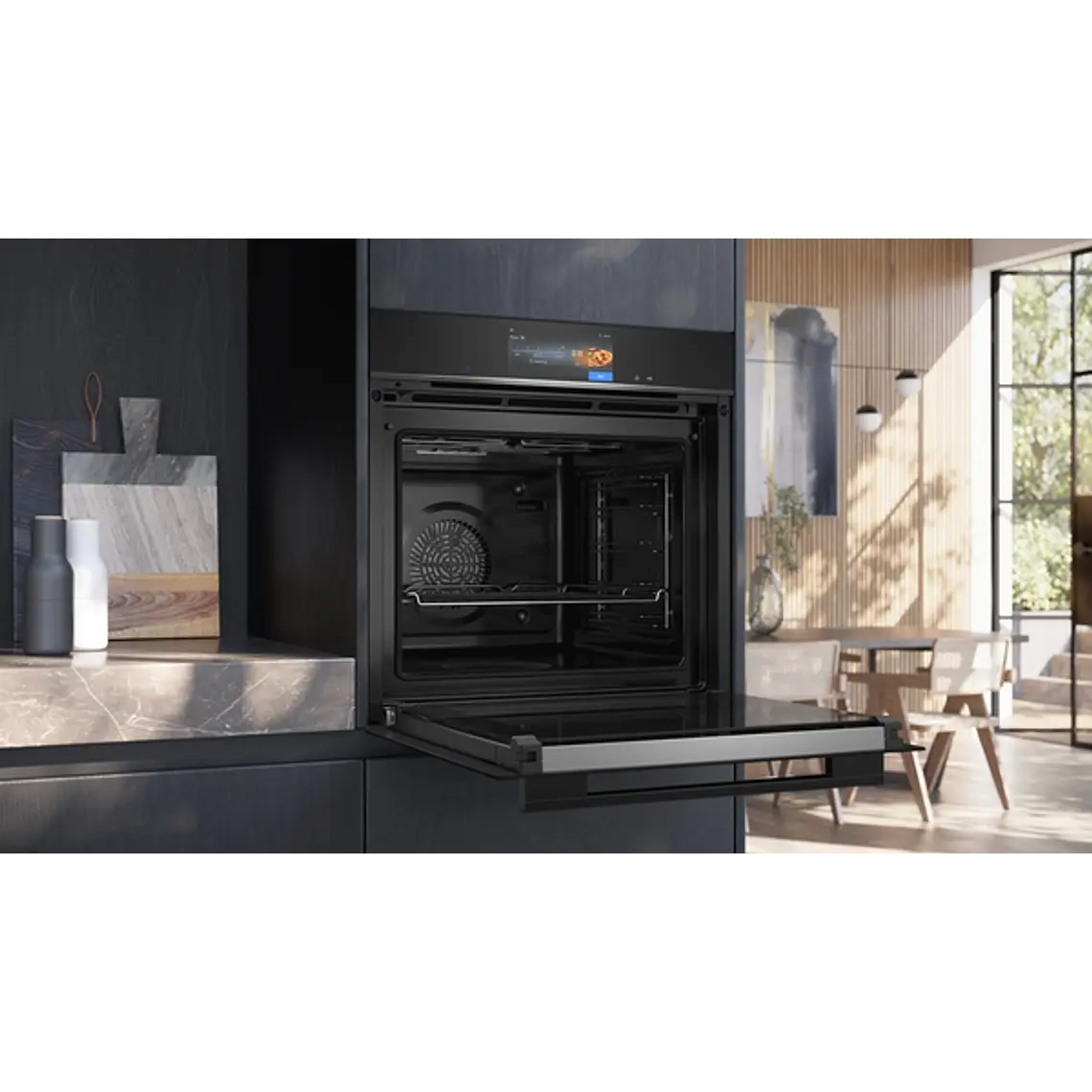 SIEMENS iQ700, Horno, 60 x 60 cm, Negro 2