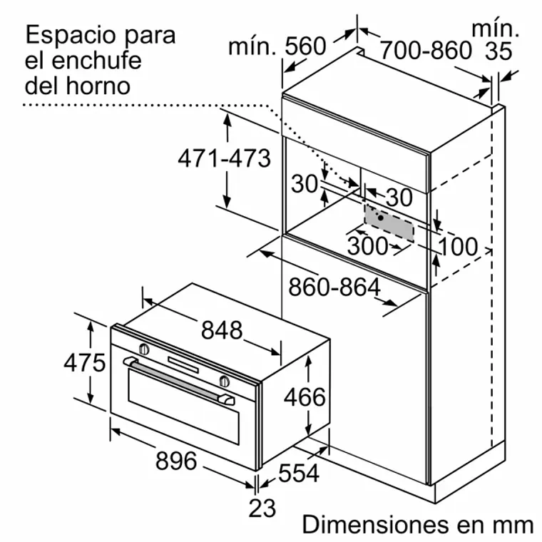 SIEMENS iQ500, Horno, 90 x 48 cm, Acero inoxidable 8