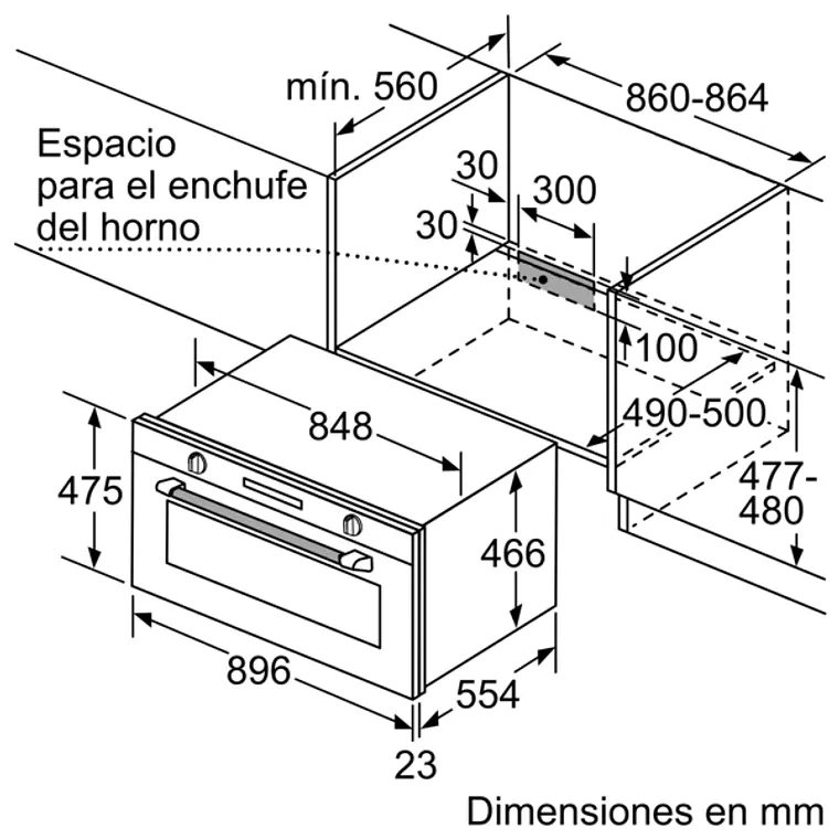 SIEMENS iQ500, Horno, 90 x 48 cm, Acero inoxidable 7