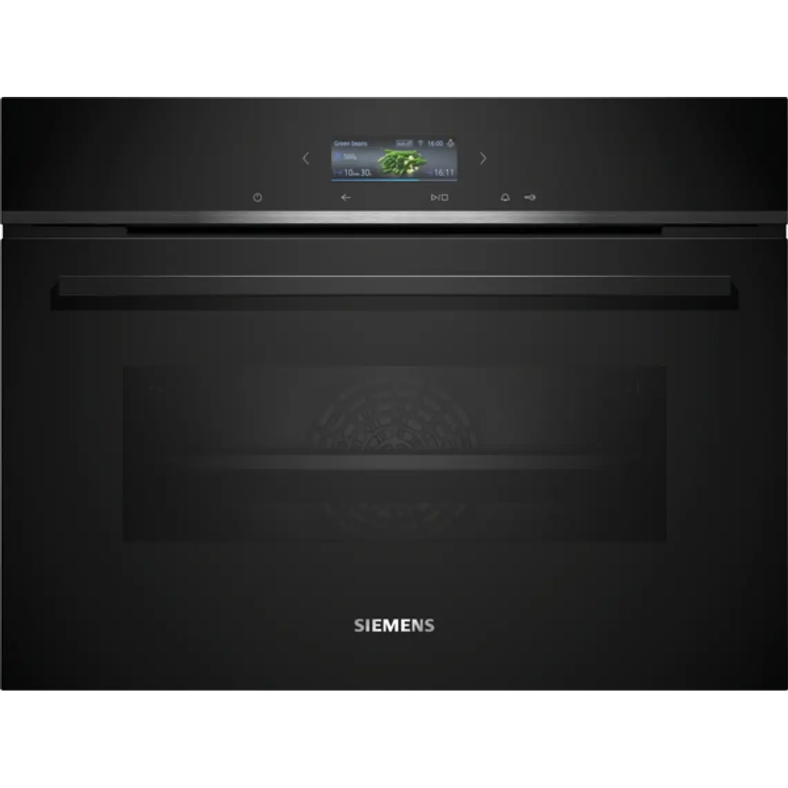 SIEMENS iQ700, Horno compacto, 60 x 45 cm, Negro 1