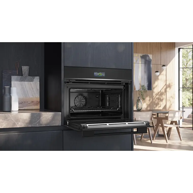 SIEMENS iQ700, Horno compacto, 60 x 45 cm, Negro 3