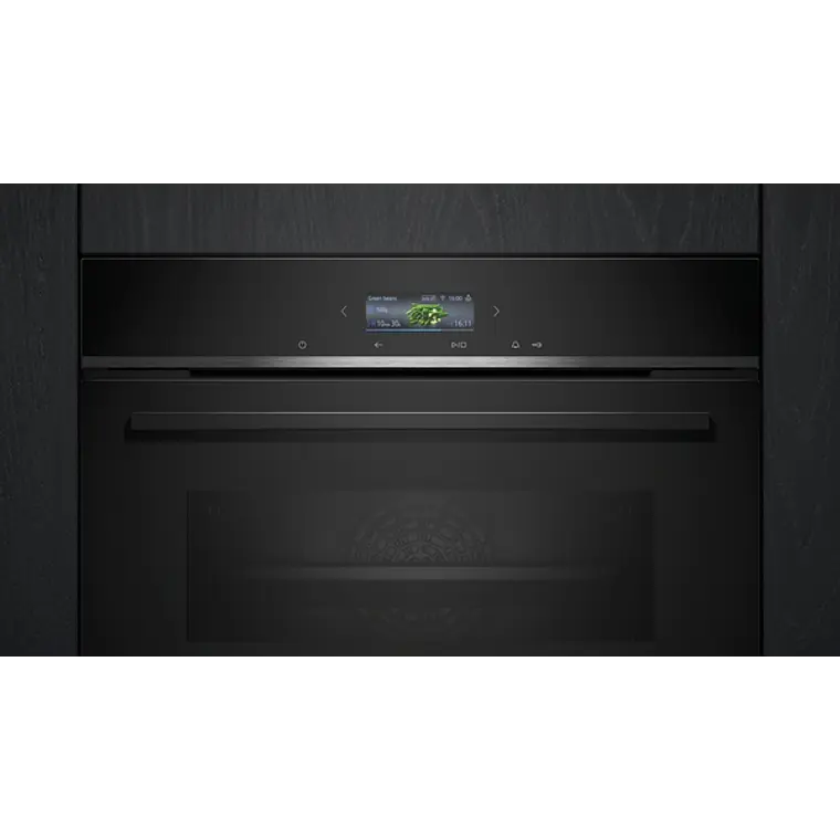 SIEMENS iQ700, Horno compacto, 60 x 45 cm, Negro 4