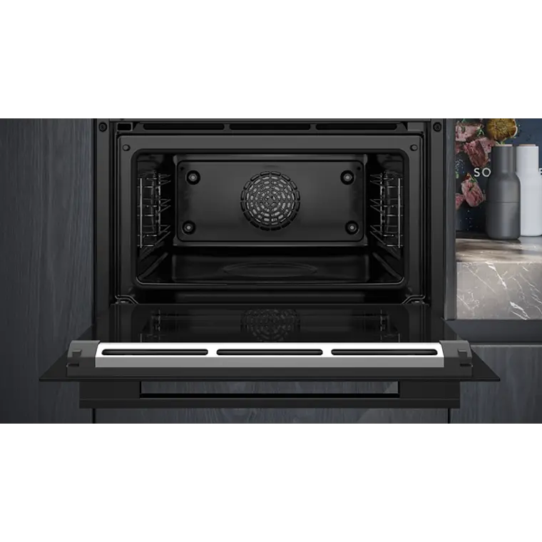 SIEMENS iQ700, Horno compacto, 60 x 45 cm, Negro 5
