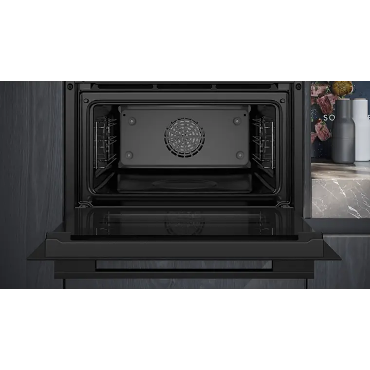 SIEMENS iQ700, Horno compacto, 60 x 45 cm, Negro 5