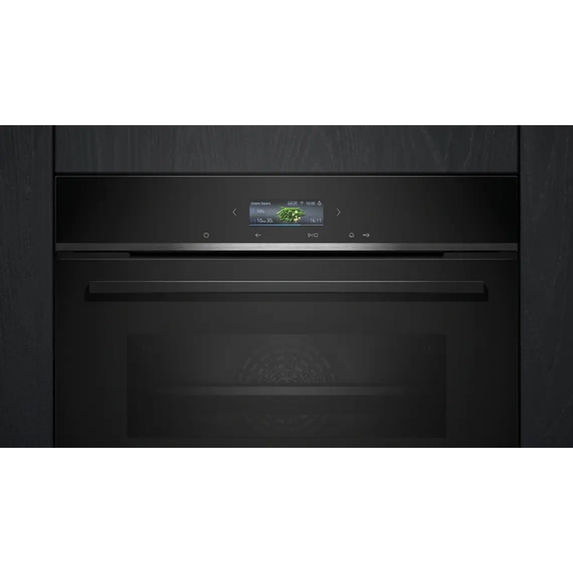SIEMENS iQ700, Horno compacto, 60 x 45 cm, Negro 4