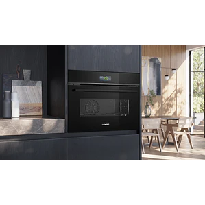SIEMENS iQ700, Horno compacto, 60 x 45 cm, Negro