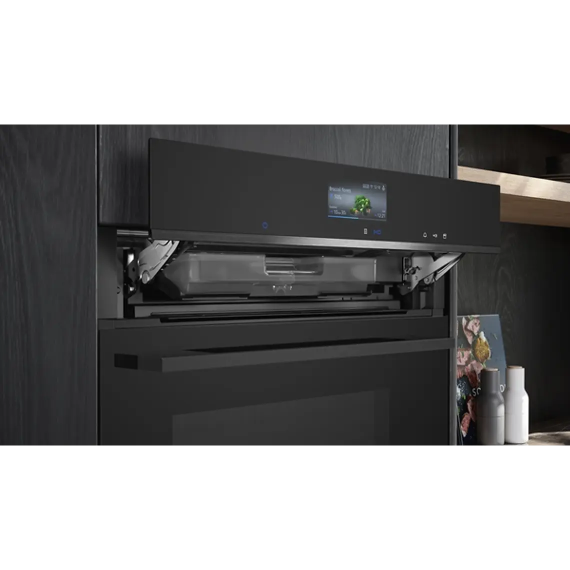 SIEMENS iQ700, Horno con vapor, 60 x 60 cm, Negro 4