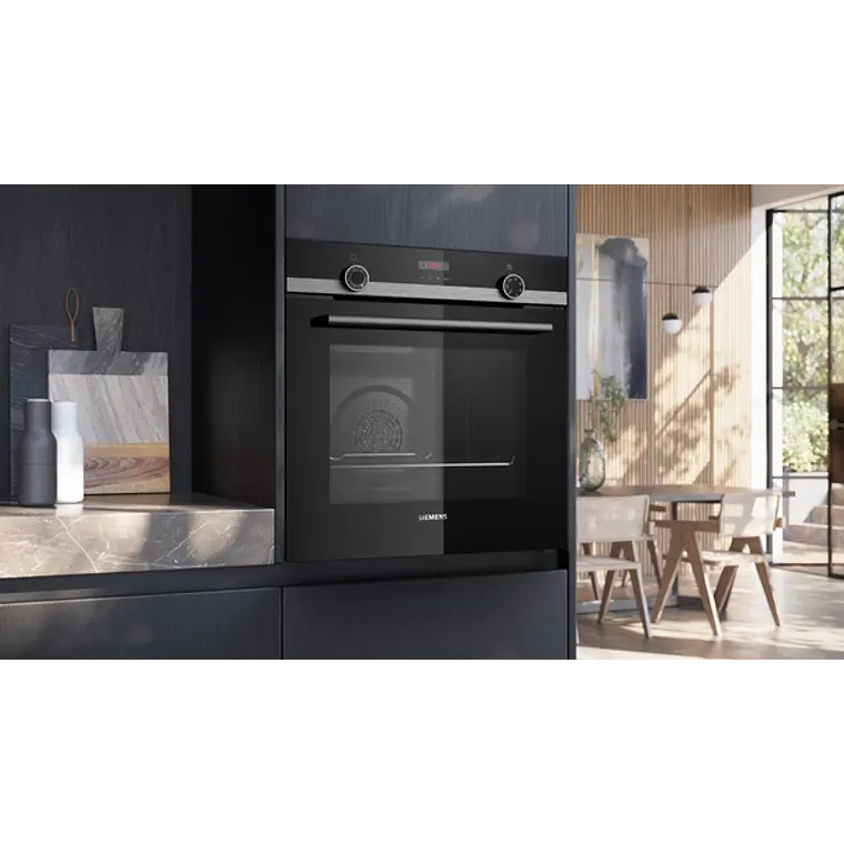 SIEMENS iQ300, Horno con vapor, 60 x 60 cm, Acero inoxidable 1