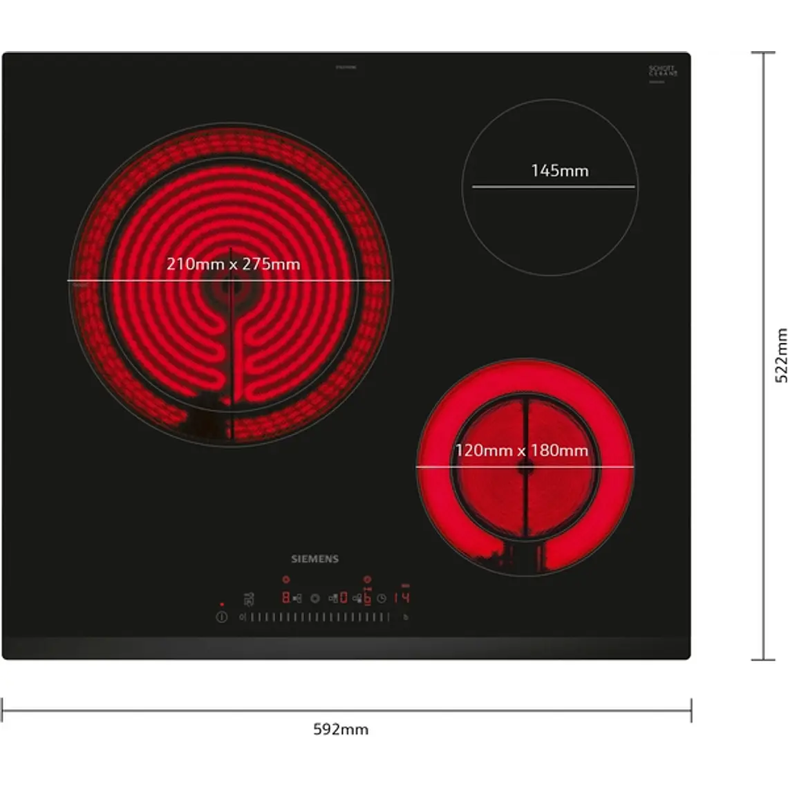 SIEMENS iQ300, Encimera vitrocerámica, 60 cm, sin perfiles 3