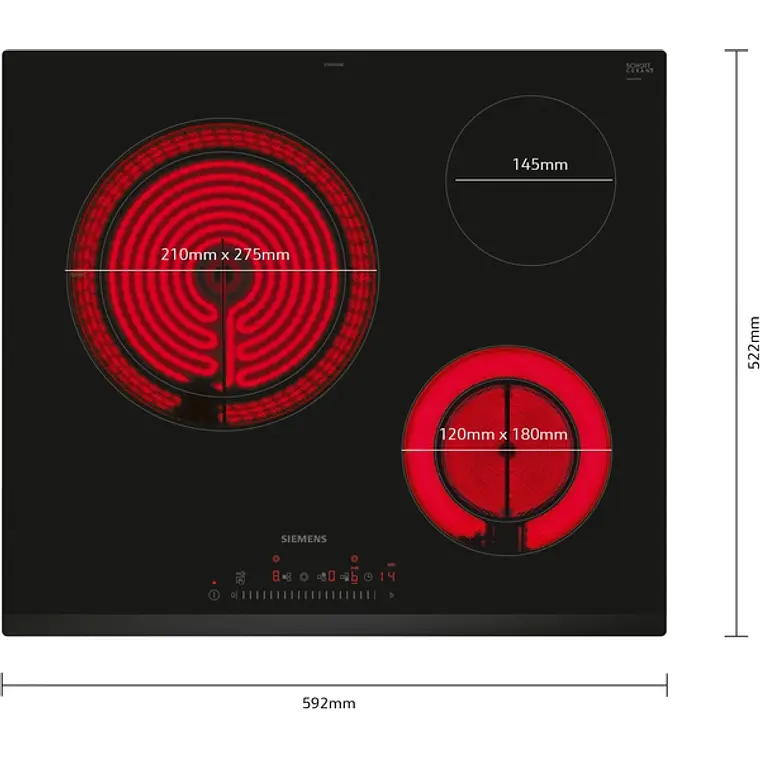 SIEMENS iQ300, Encimera vitrocerámica, 60 cm, sin perfiles 3