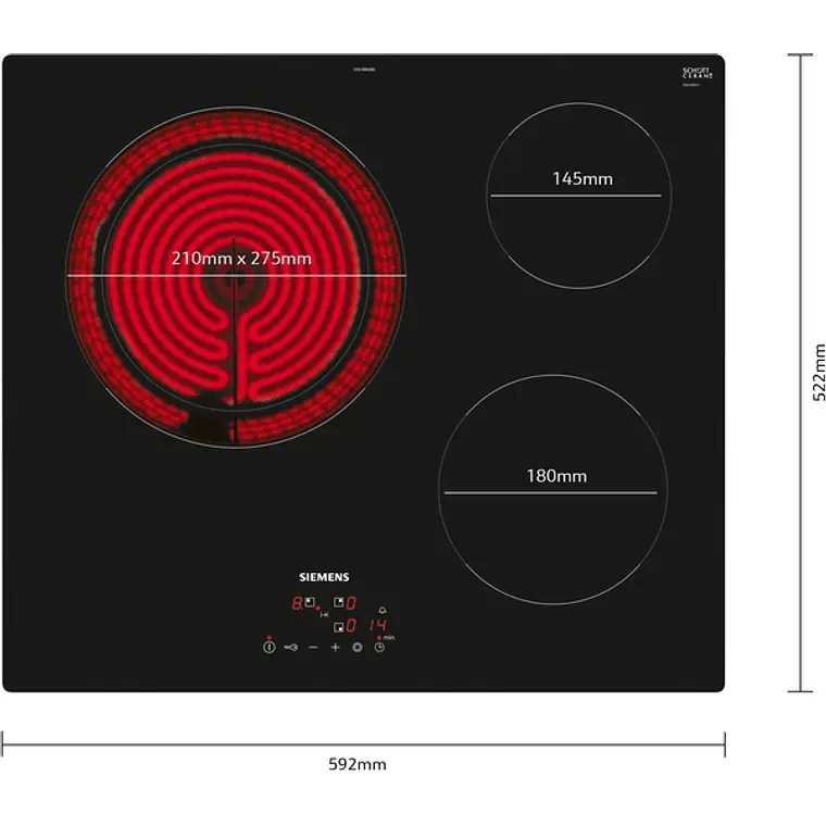 SIEMENS iQ300, Encimera vitrocerámica, 60 cm, sin perfiles 3