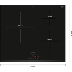SIEMENS iQ300, Encimera de inducción, 60 cm, sin perfiles
