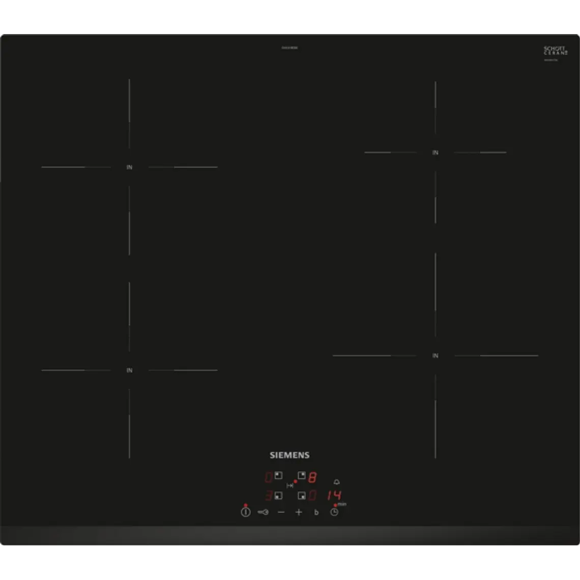 SIEMENS iQ100, Encimera de inducción, 60 cm, sin perfiles 1