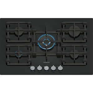 SIEMENS iQ500, Encimera a gas, 75 cm, negro, vidrio templado