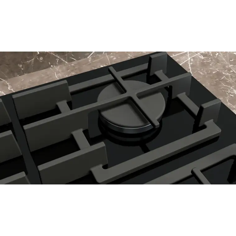 SIEMENS iQ700, Encimera a gas, 90 cm, negro, vidrio templado 3