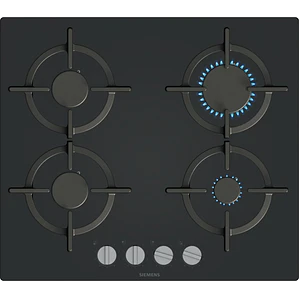 SIEMENS iQ500, Encimera a gas, 60 cm, negro, vidrio templado