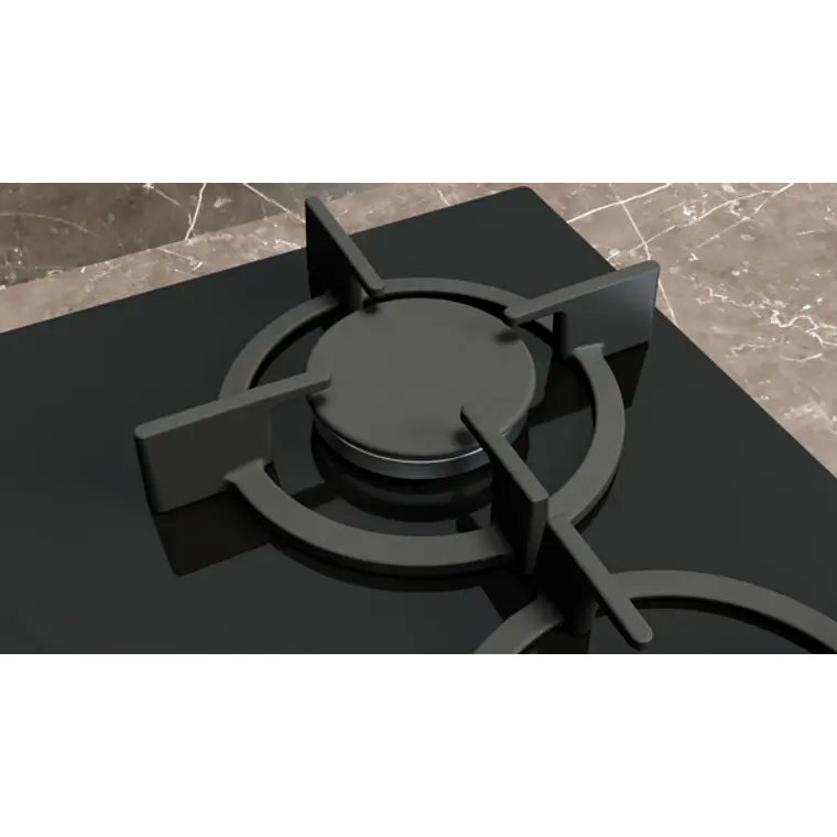 SIEMENS iQ500, Encimera a gas, 60 cm, negro, vidrio templado 3