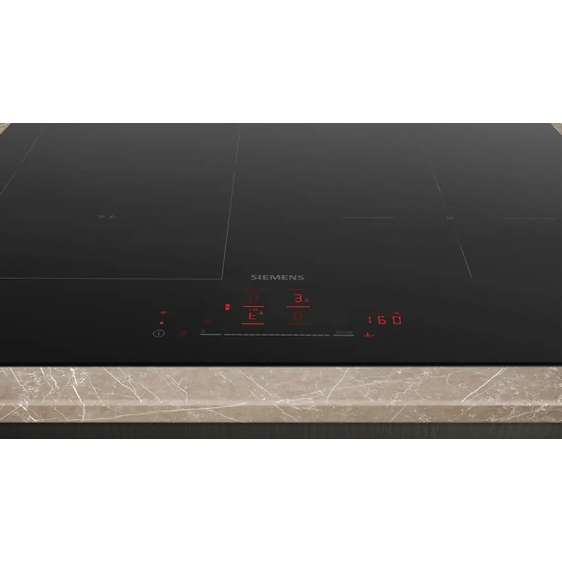 SIEMENS iQ500, Encimera de inducción, 60 cm, acabado negro mate, sin perfiles 3