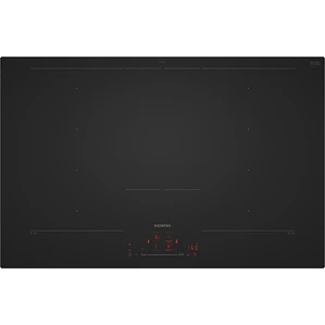 SIEMENS iQ700, Encimera de inducción, 80 cm, acabado negro mate, sin perfiles
