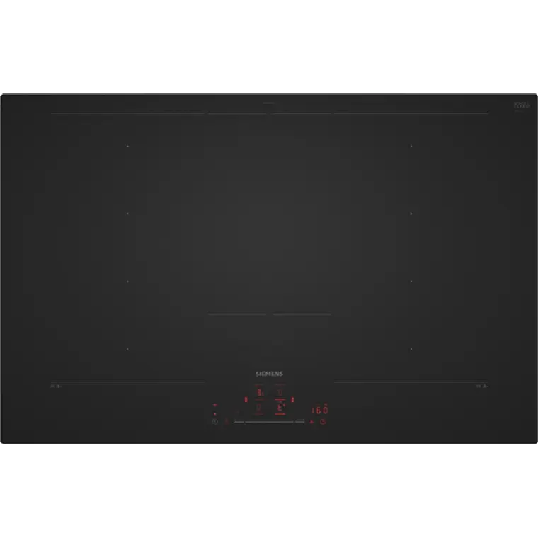 SIEMENS iQ700, Encimera de inducción, 80 cm, acabado negro mate, sin perfiles 1