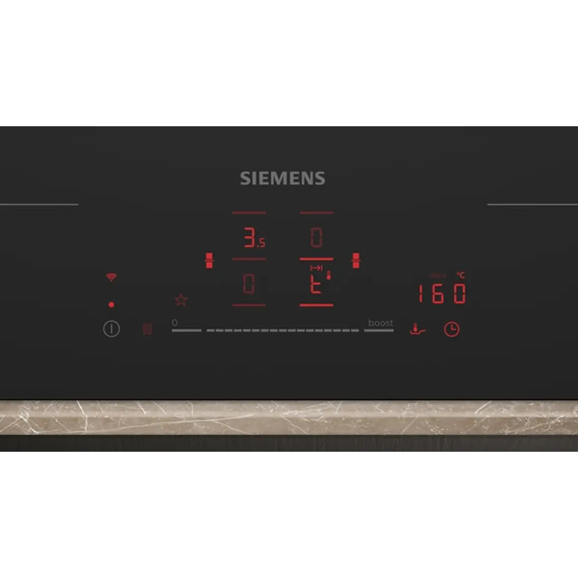 SIEMENS iQ700, Encimera de inducción, 80 cm, acabado negro mate, sin perfiles 3