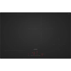 SIEMENS iQ700, Encimera de inducción, 80 cm, acabado negro mate, sin perfiles