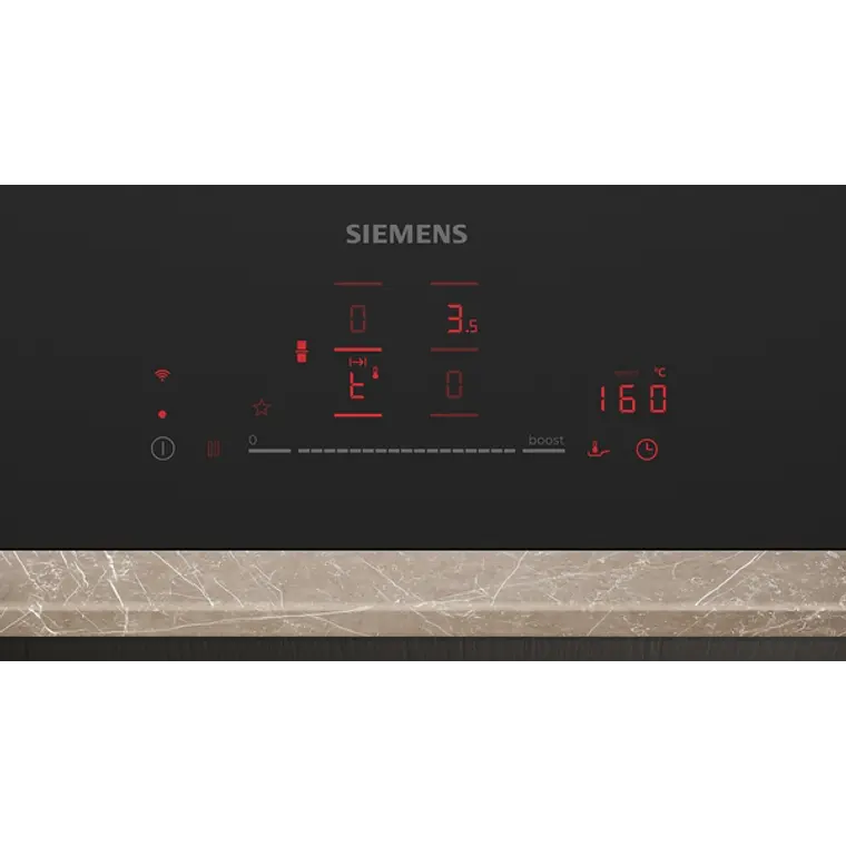 SIEMENS iQ700, Encimera de inducción, 80 cm, acabado negro mate, sin perfiles 3