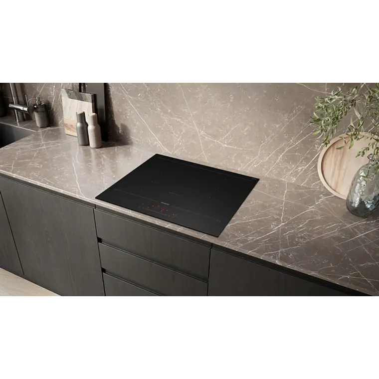 SIEMENS iQ700, Encimera de inducción, 60 cm, acabado negro mate, sin perfiles 5