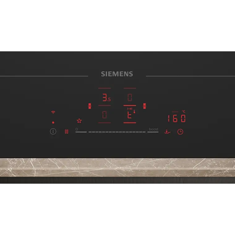 SIEMENS iQ700, Encimera de inducción, 60 cm, acabado negro mate, sin perfiles 3