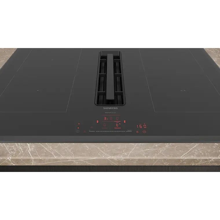 SIEMENS iQ700, Encimera de inducción con extractor integrado, 80 cm, sin perfiles 3