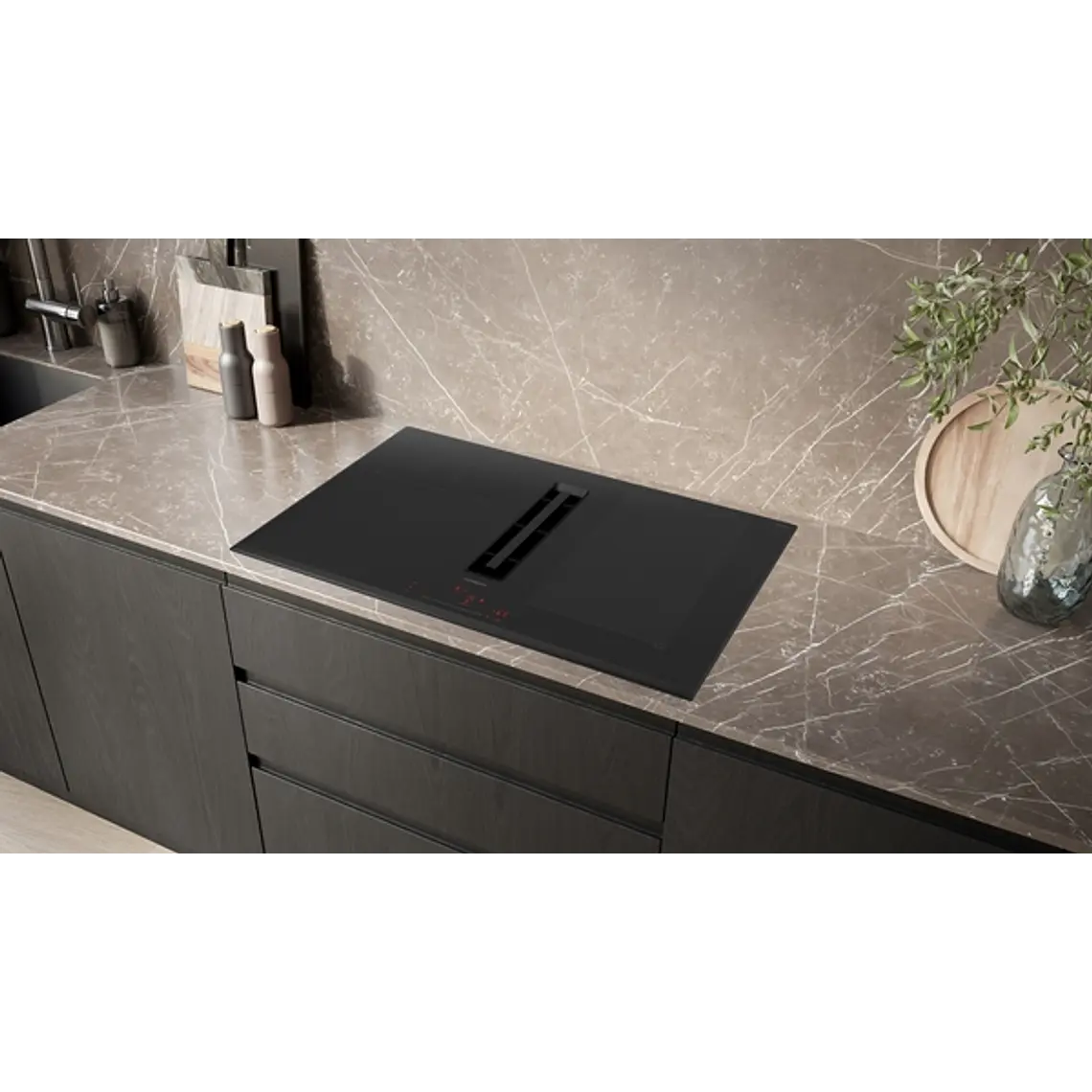 SIEMENS iQ700, Encimera de inducción con extractor integrado, 80 cm, sin perfiles 4