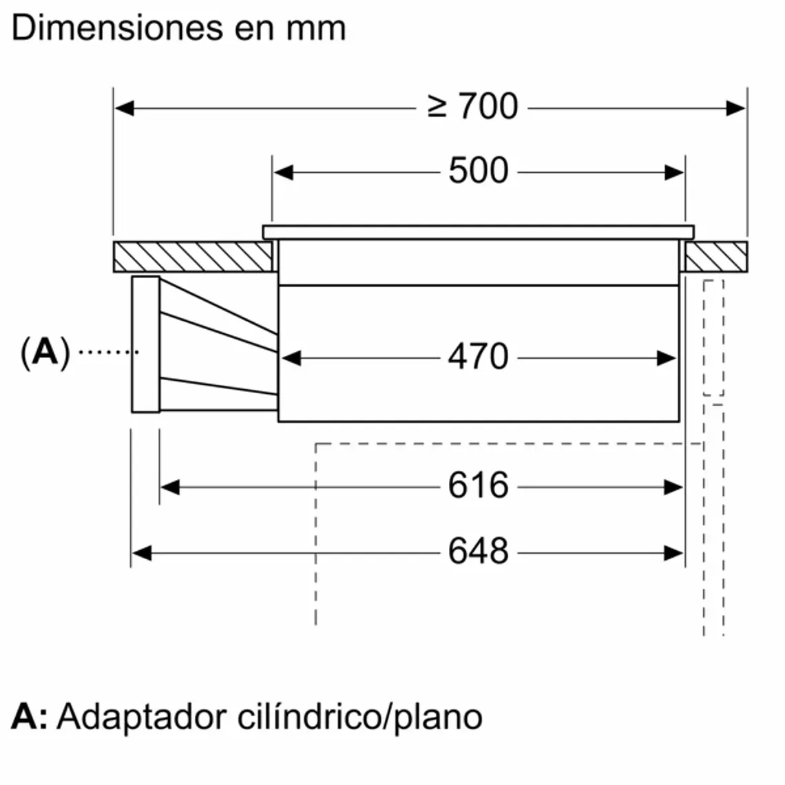 SIEMENS iQ500, Encimera de inducción con extractor integrado, 70 cm, sin perfiles 12
