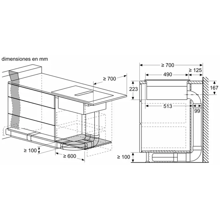 SIEMENS iQ700, Encimera de inducción con extractor integrado, 80 cm, con perfiles 19