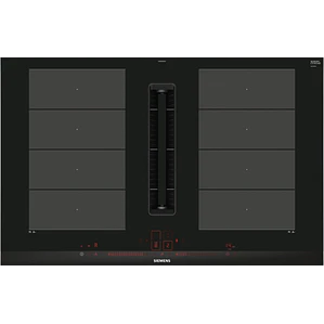 SIEMENS iQ500, Encimera de inducción con extractor integrado, 80 cm, sin perfiles