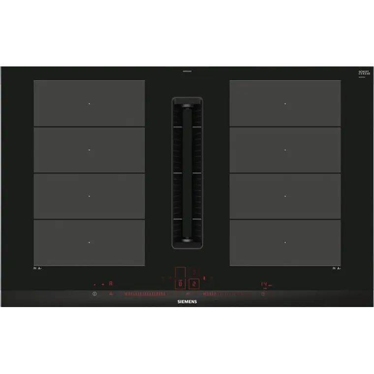 SIEMENS iQ500, Encimera de inducción con extractor integrado, 80 cm, sin perfiles 1