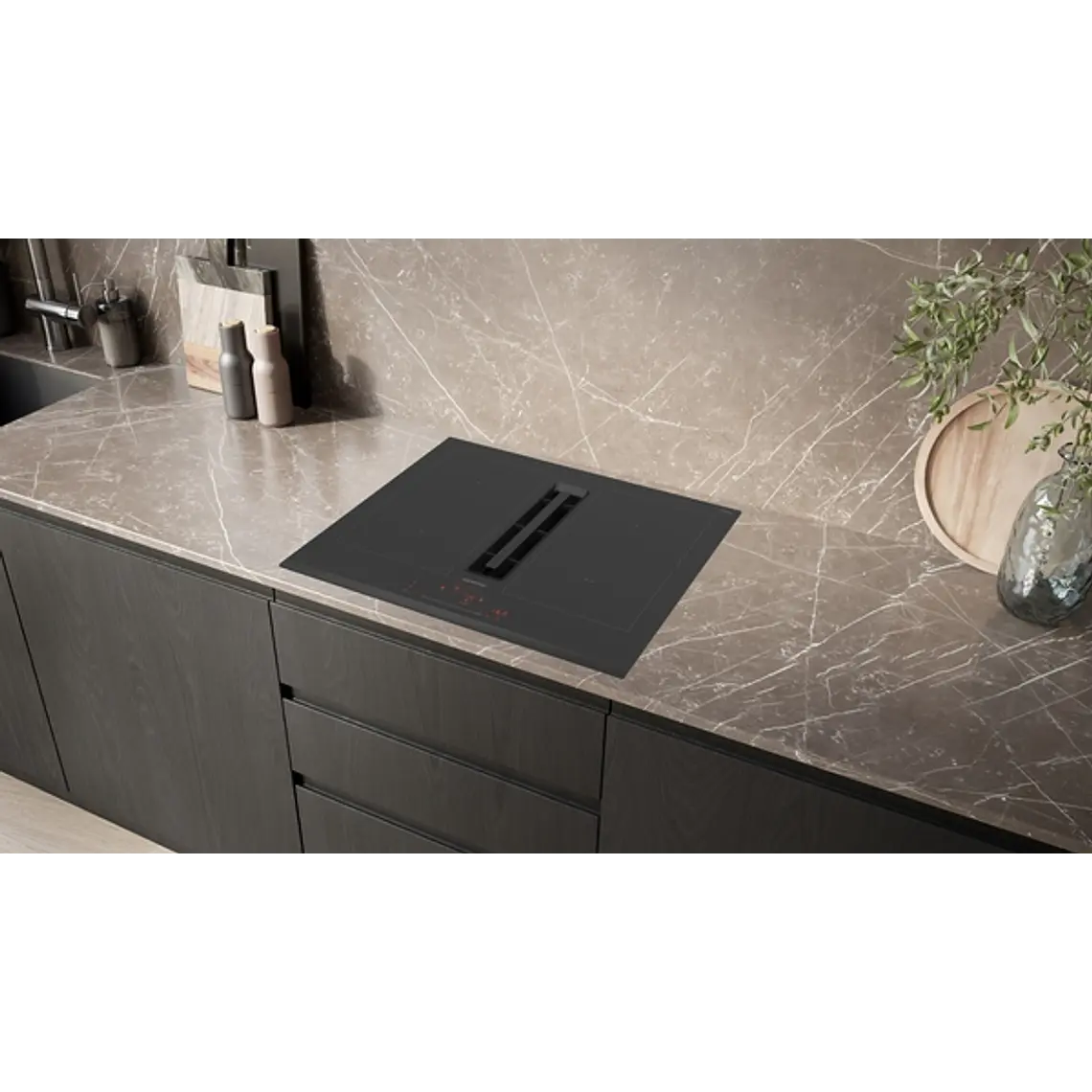 SIEMENS iQ500, Encimera de inducción con extractor integrado, 60 cm, sin perfiles 4